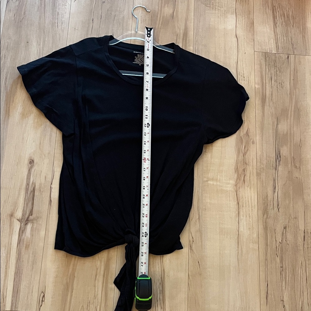 Universal Thread Black Tie-Front Tee - image 8